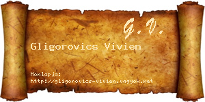 Gligorovics Vivien névjegykártya