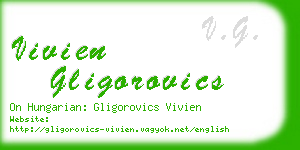 vivien gligorovics business card